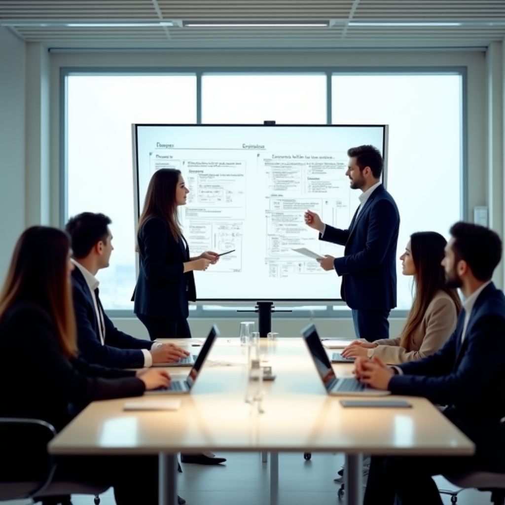 Business coaching session in progress