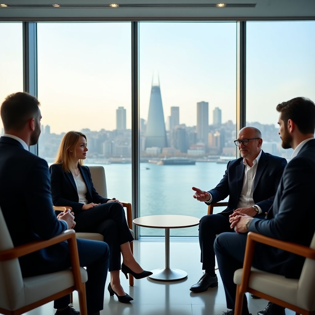 Executive coaching session in Istanbul office